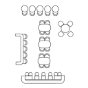 Bistrot icon small graphic element 128x128 pixels for Wild Honey restaurant website navigation